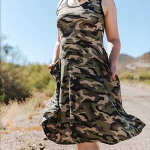 LuLaRoe Nicki Dress Camo Size XL